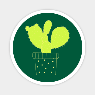 Green Desert Cactus Magnet